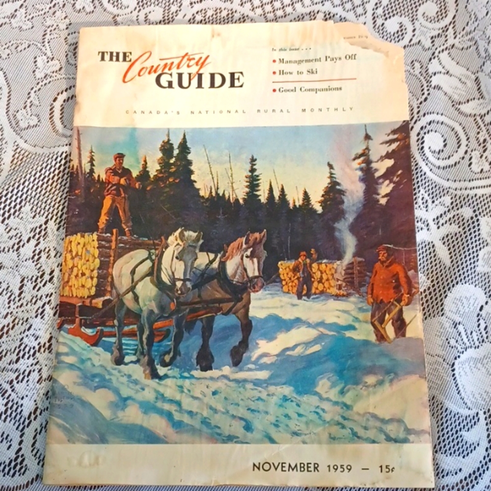 VINTAGE 1959 Country Guide magazine